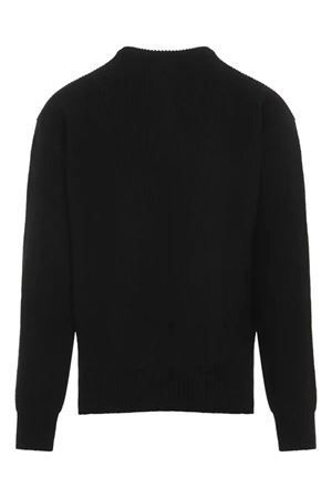 Maglione in lana vergine nera RICK OWENS | RU02D6649KWV09